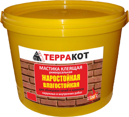 Мастика Терракот жаростойкая 5 кг